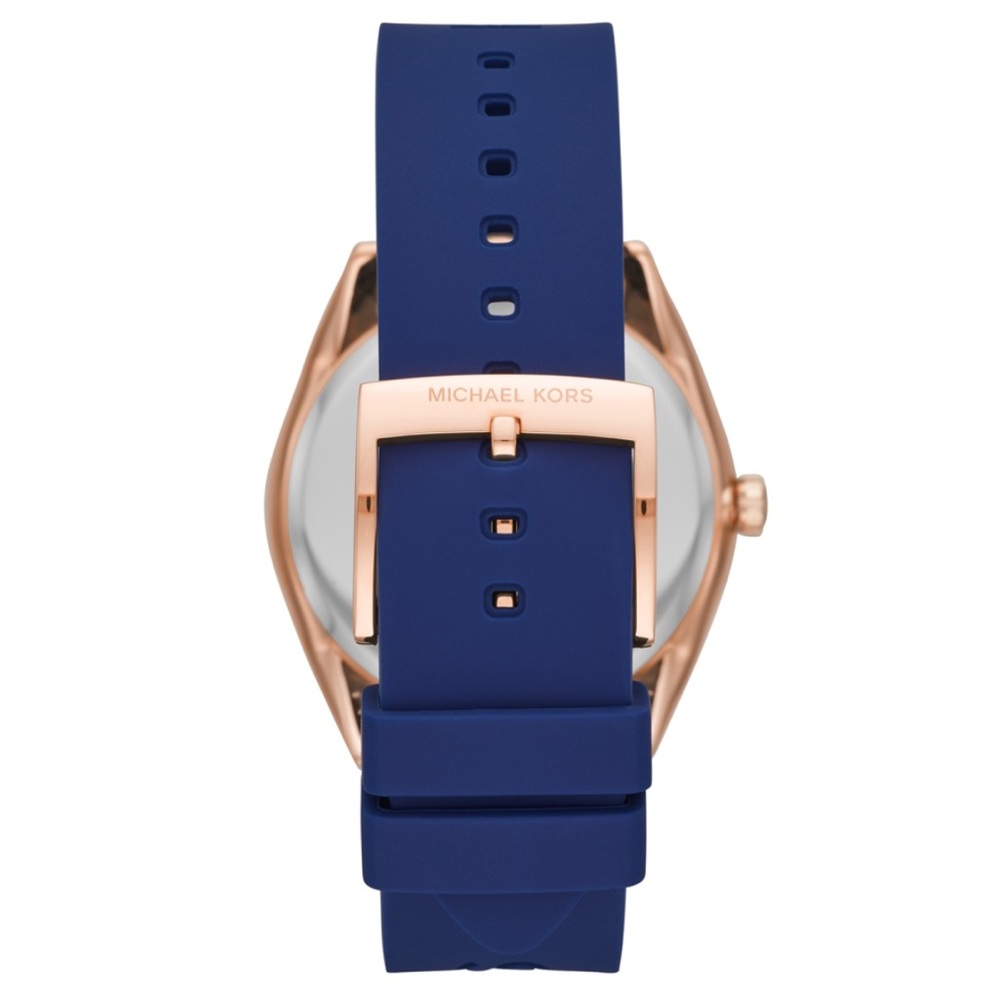 Michael Kors Janelle Ladies Watch Rose Gold and Blue MK7140 - Picture 3 of 4